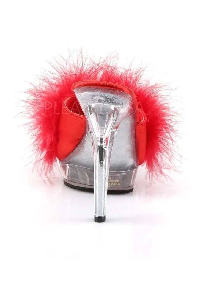 LIP-101-8 Mule | Clear Genuine Satin