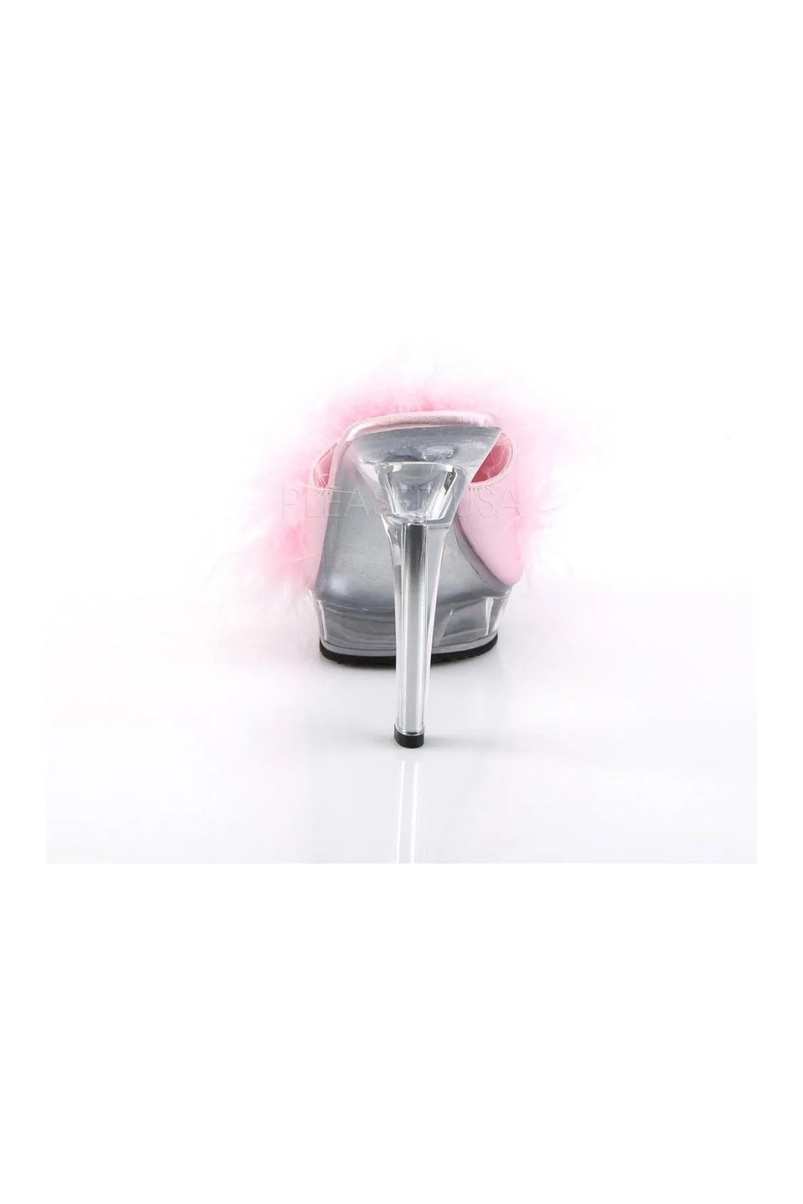 LIP-101-8 Mule | Clear Genuine Satin