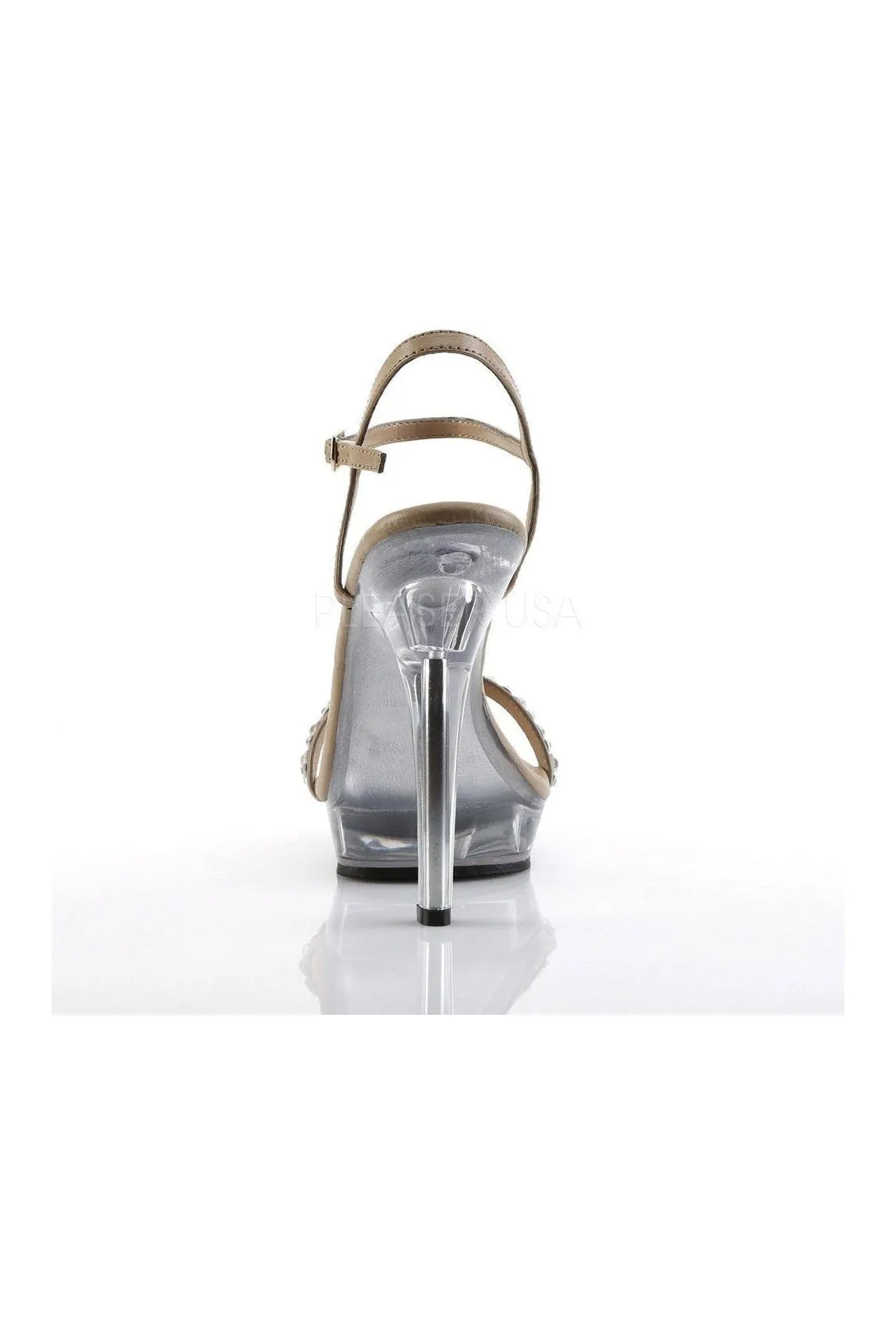 LIP-131 Sandal | Clear Faux Leather