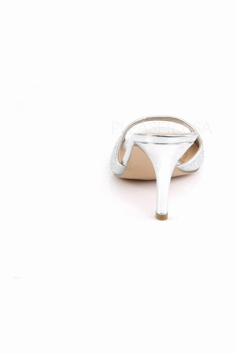 LUCY-01 Slide | Silver Fabric
