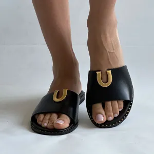 MAKIS KOTRIS 04-040 BLACK SLIDES