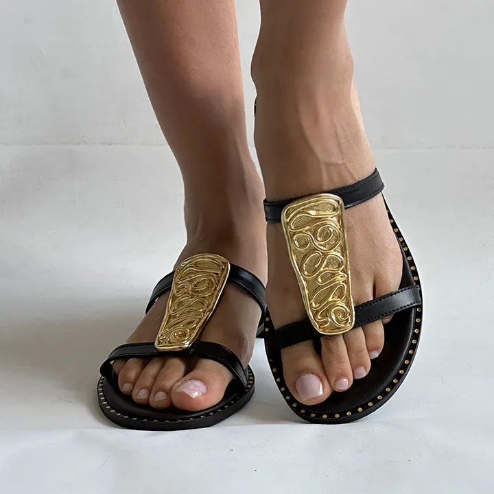 MAKIS KOTRIS 04-045 BLACK SLIDES
