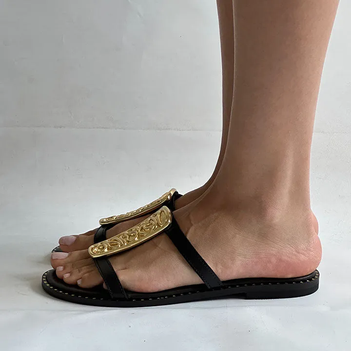 MAKIS KOTRIS 04-045 BLACK SLIDES