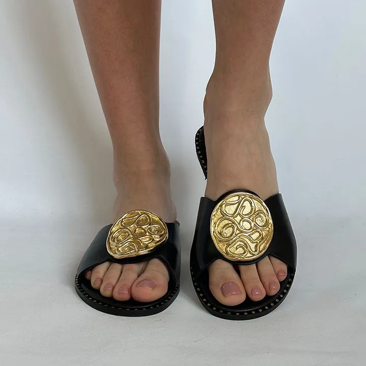 MAKIS KOTRIS 04-047 BLACK SLIDES