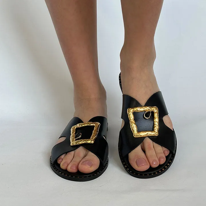 MAKIS KOTRIS 04-048 BLACK SLIDES