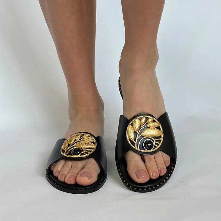 MAKIS KOTRIS 04-052 BLACK SLIDES