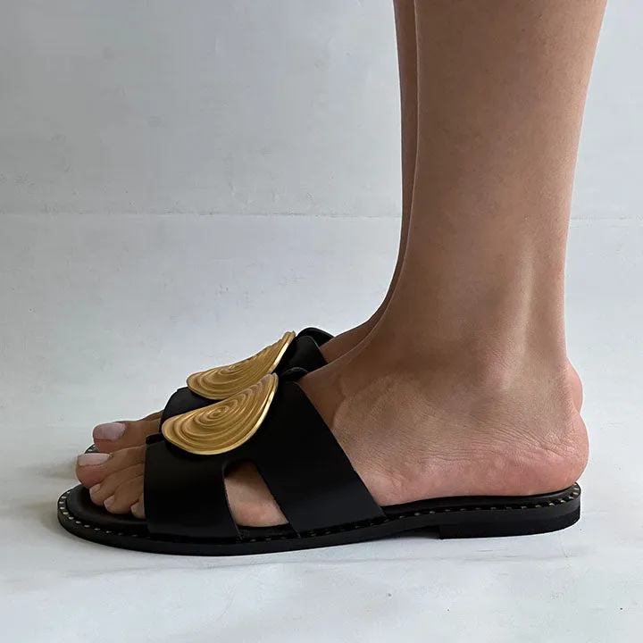 MAKIS KOTRIS 04-631 BLACK SLIDES