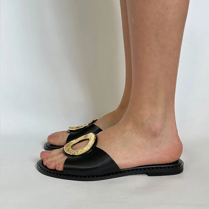 MAKIS KOTRIS 04-652 BLACK SLIDES
