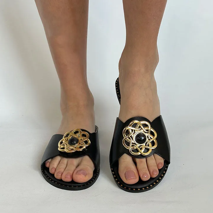 MAKIS KOTRIS 04-660 BLACK SLIDES