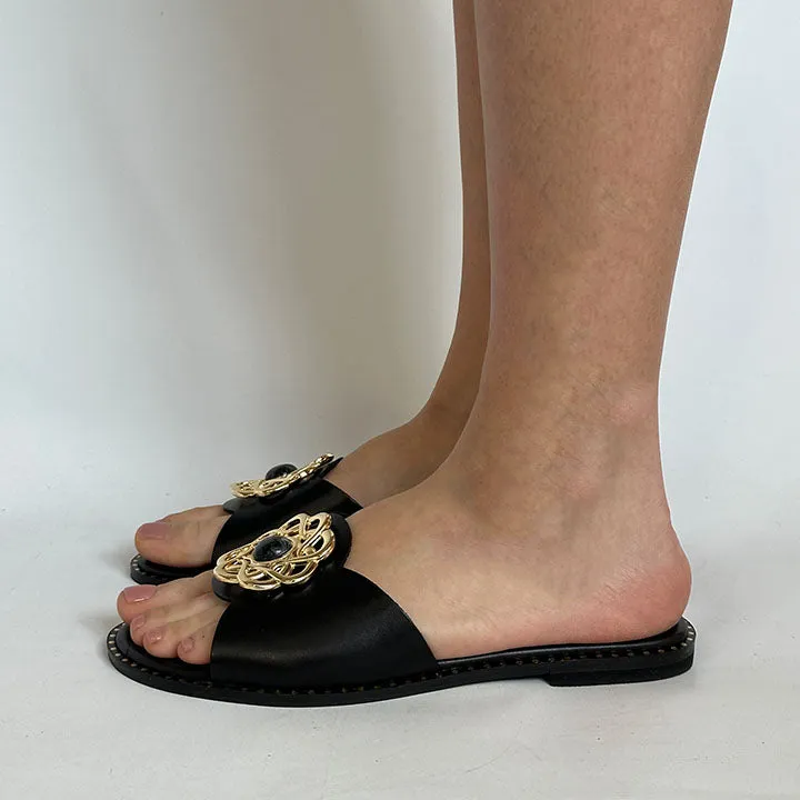 MAKIS KOTRIS 04-660 BLACK SLIDES