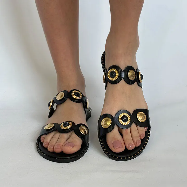 MAKIS KOTRIS 04-858 BLACK SLIDES