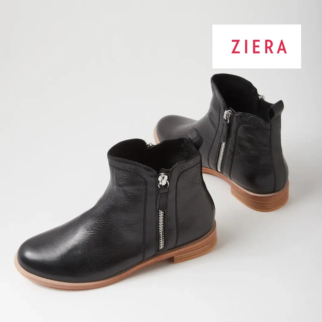 MCTEAL XW - BLACK LEATHER -NATURAL HEEL
