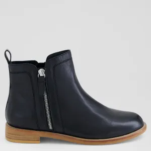 MCTEAL XW - BLACK LEATHER -NATURAL HEEL