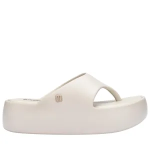 MELISSA FREE FUZZY PLATFORM AD BEIGE SLIDES