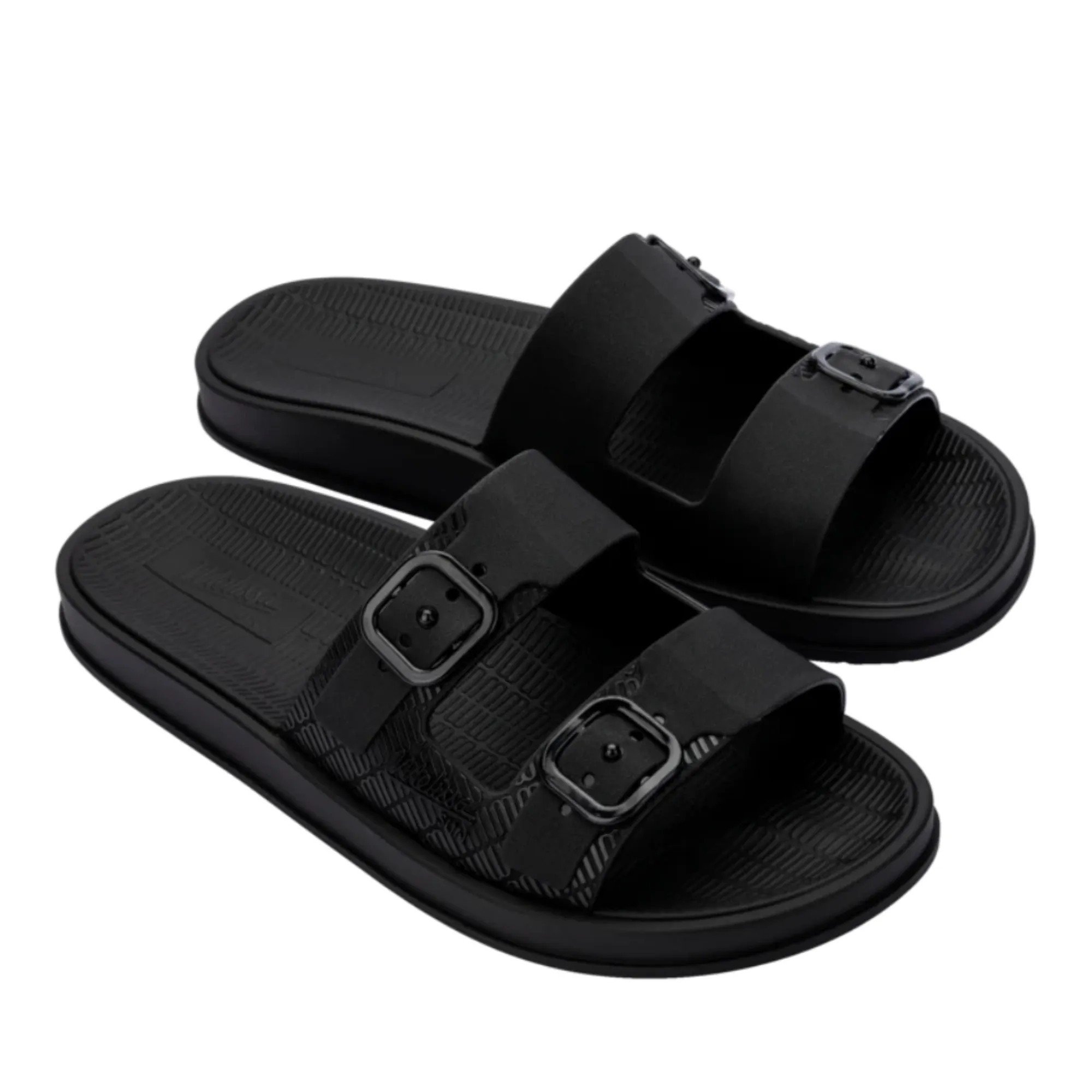 MELISSA SUN CRUISE BLACK SLIDES