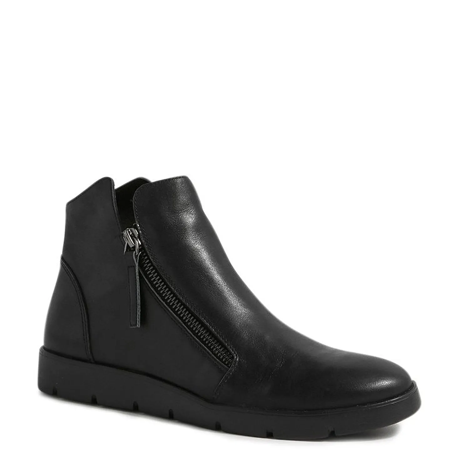 MOHME W - BLACK LEATHER ANKLE BOOTS