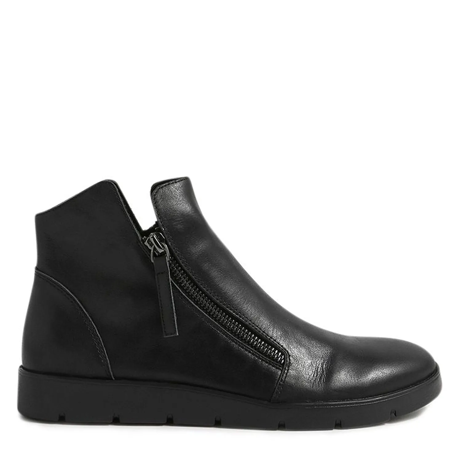 MOHME W - BLACK LEATHER ANKLE BOOTS
