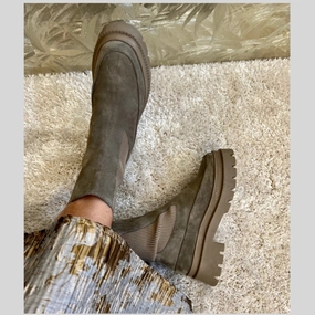 MY GIRL AND ME SUEDE - DK TAUPE (ARMY)