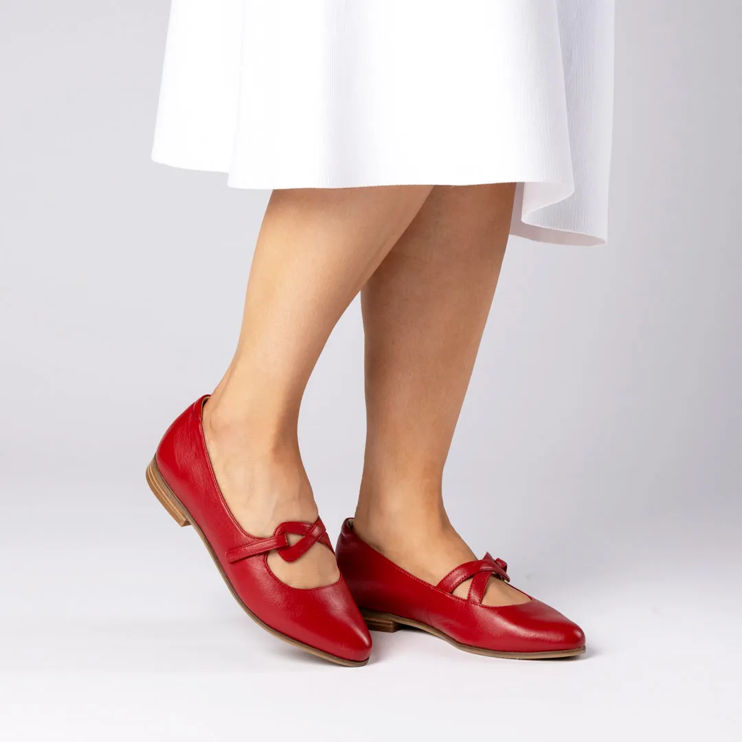 OWAIS XF - DARK RED LEATHER