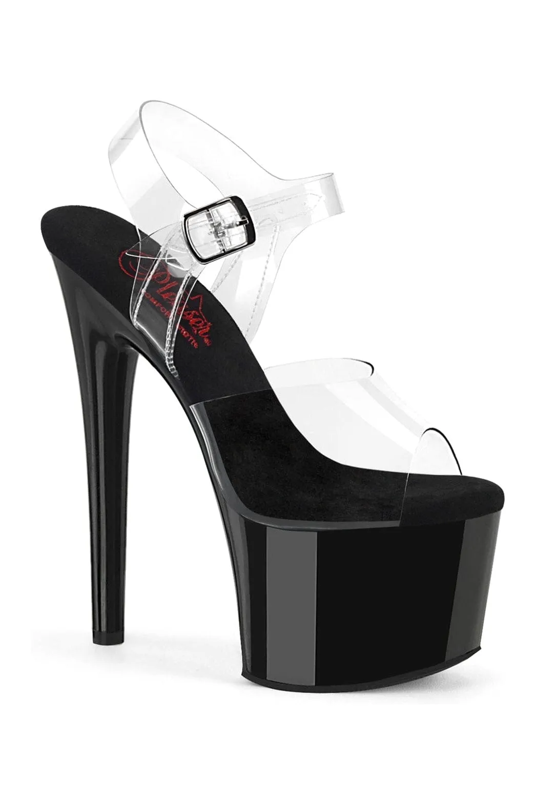 PASSION-708 Clear Vinyl Sandal
