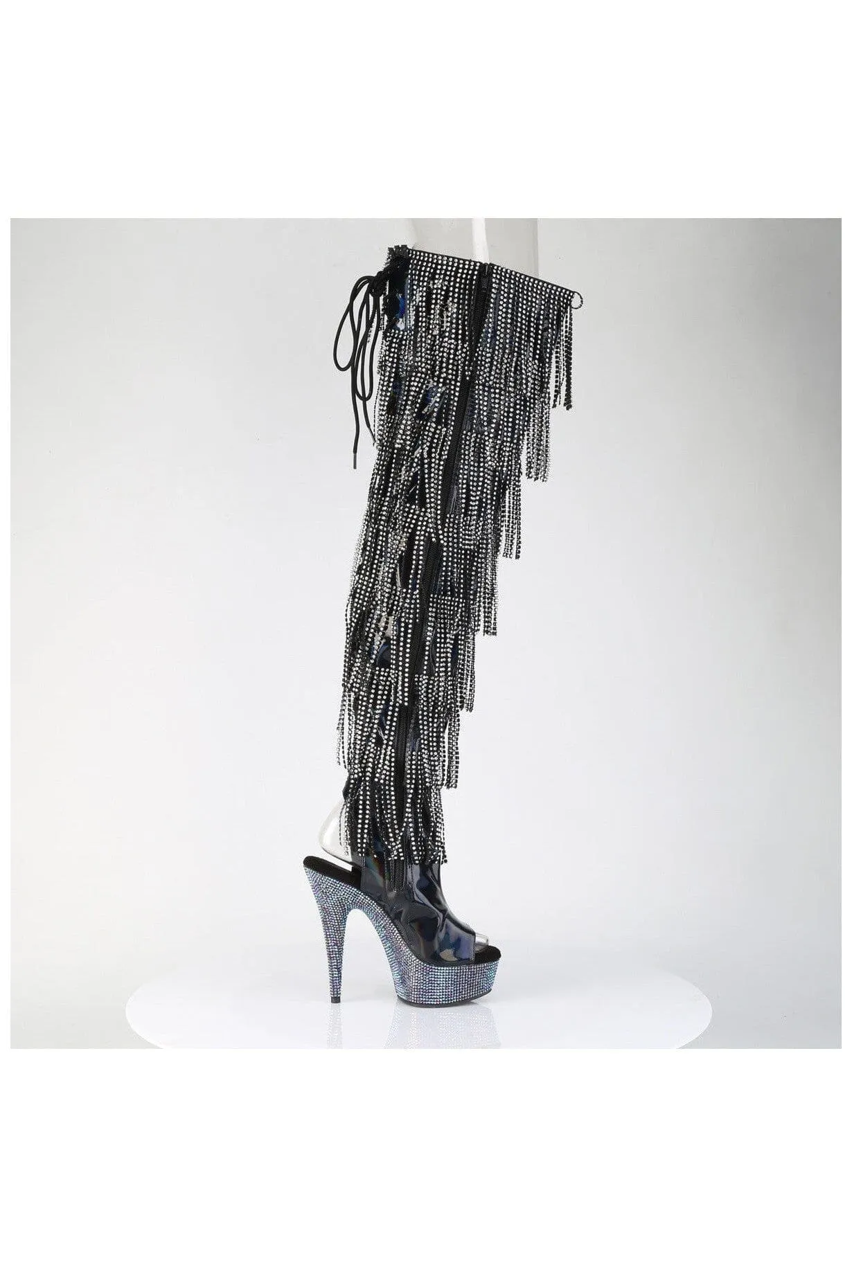 Pleaser BEJEWELED-3017HG-RSF Thigh Boot