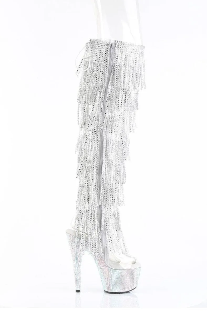 Pleaser BEJEWELED-3019C-RSF Thigh Boot