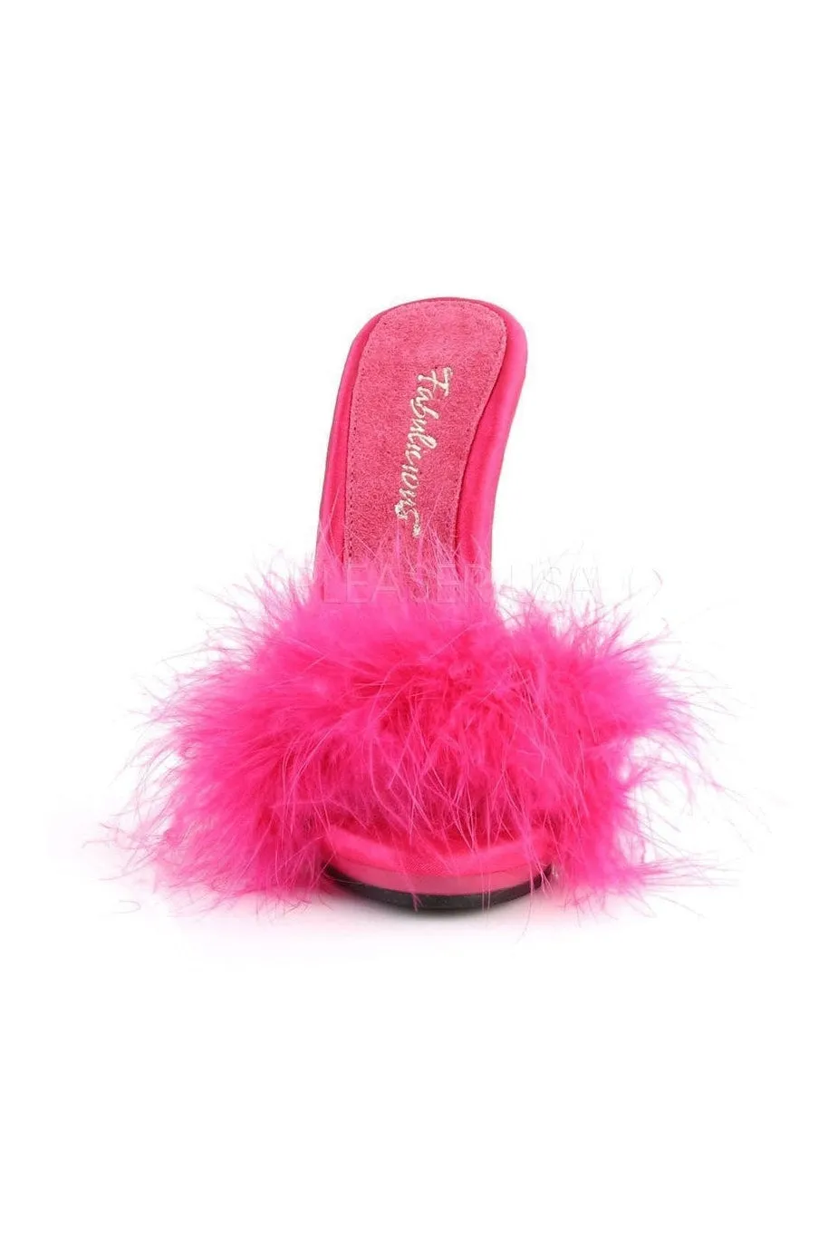 POISE-501F Slide | Fuschia Genuine Satin