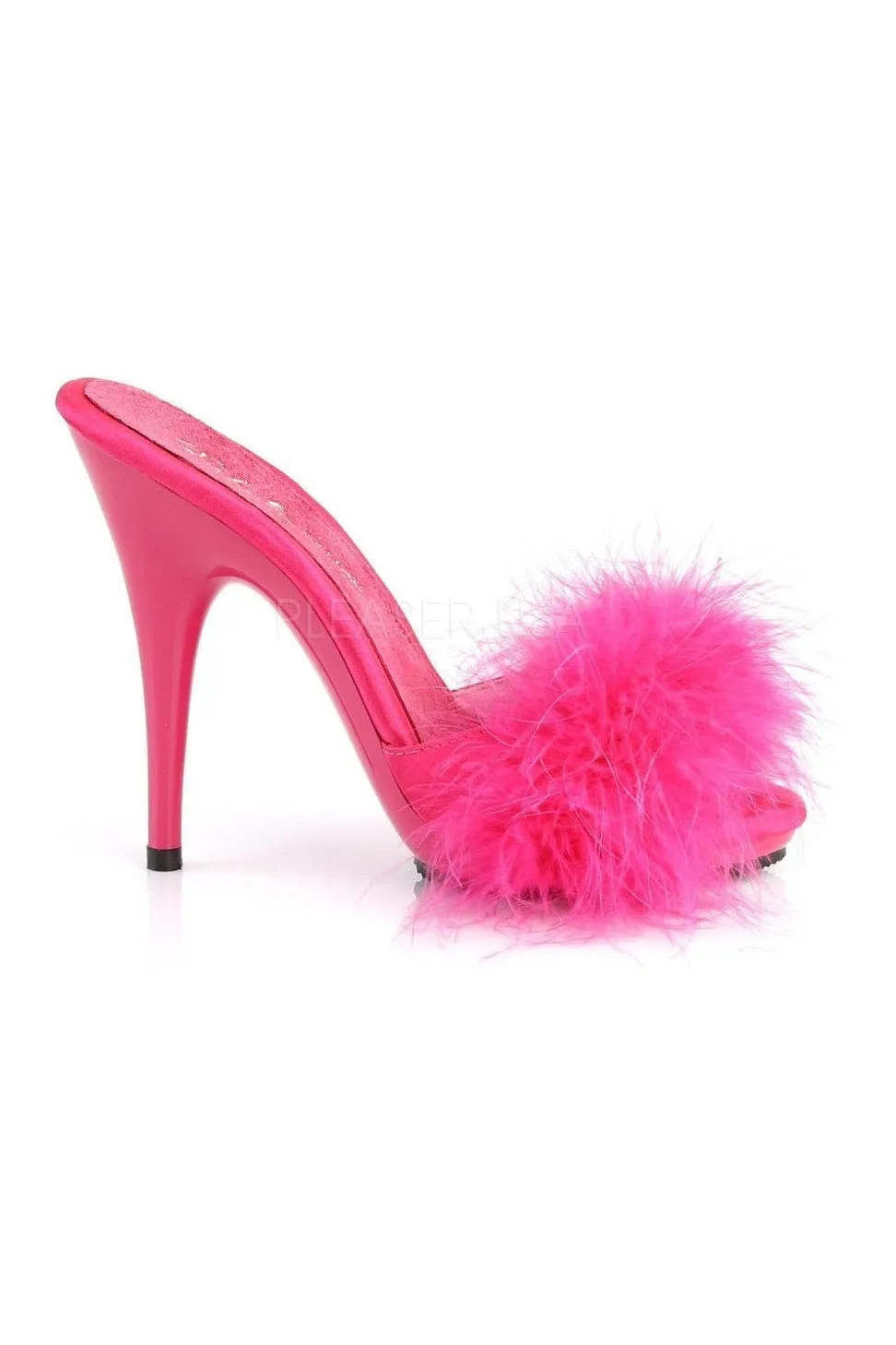 POISE-501F Slide | Fuschia Genuine Satin