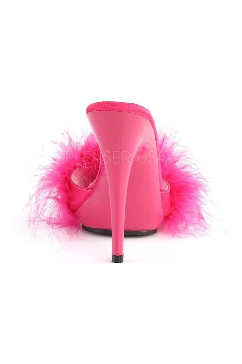 POISE-501F Slide | Fuschia Genuine Satin