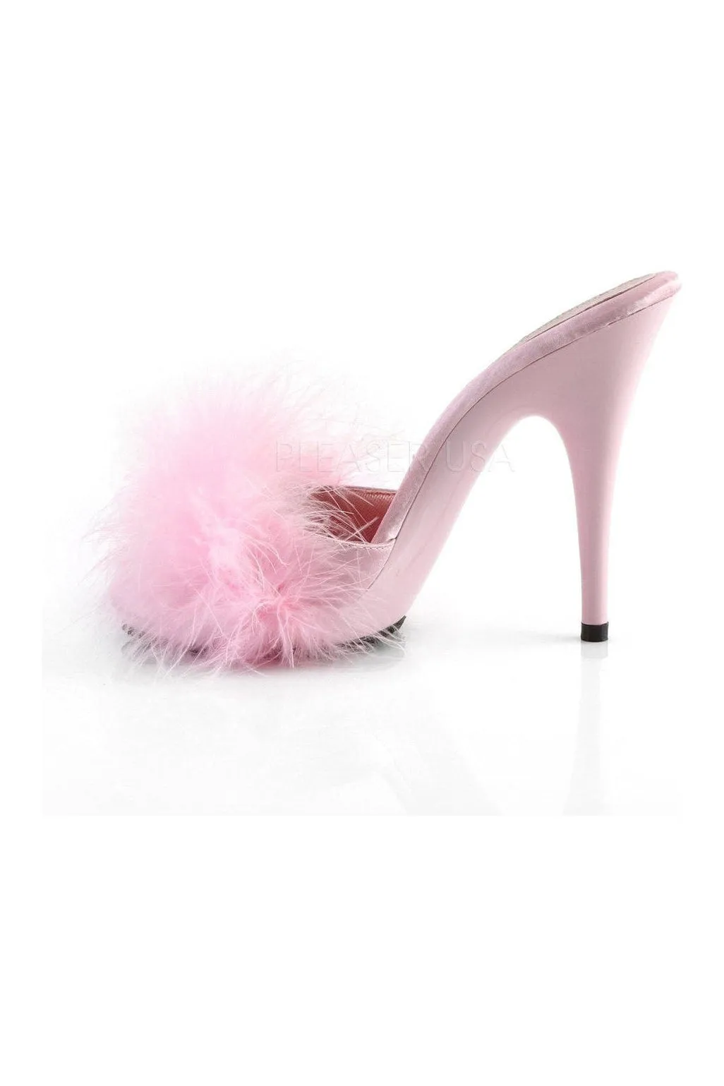 POISE-501F Slide | Pink Genuine Satin