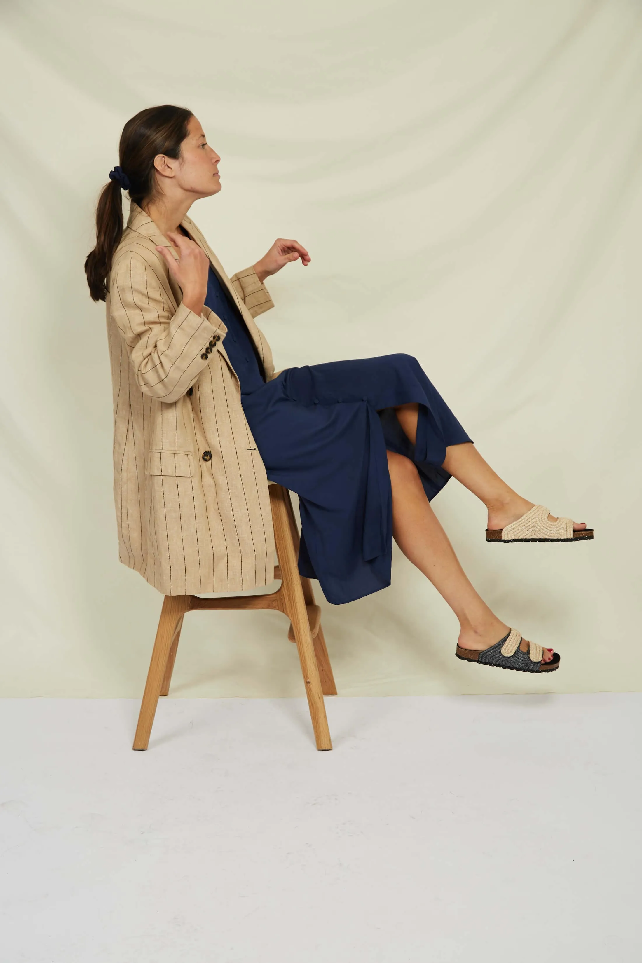 Rafia Sandals | Natural & Black