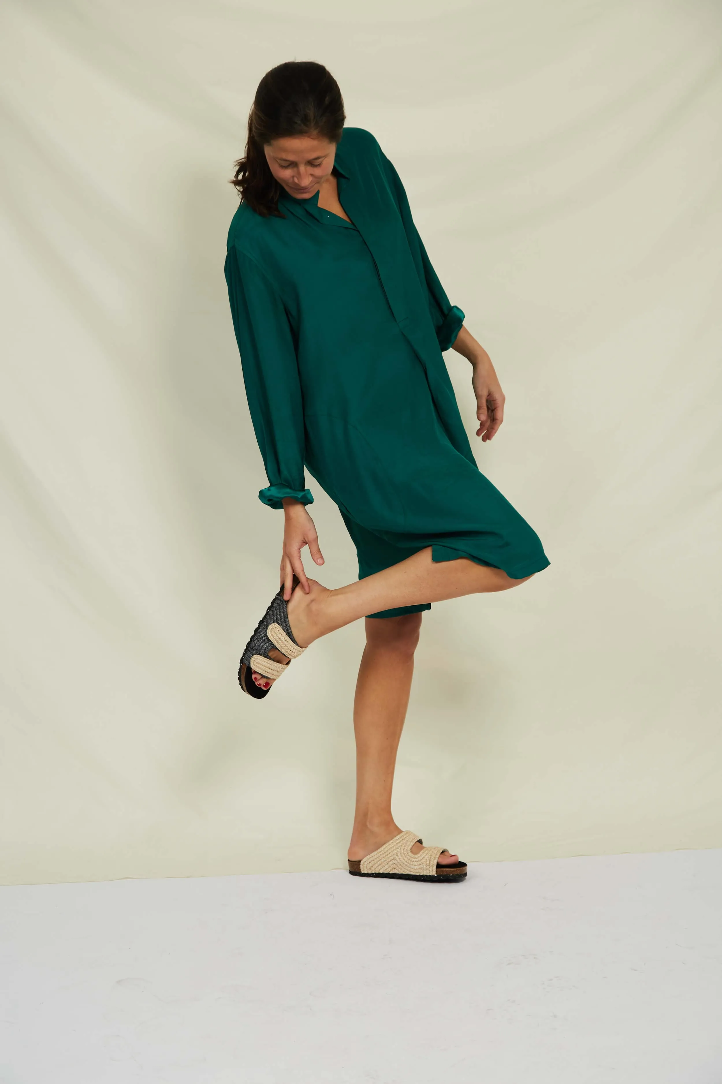 Rafia Sandals | Natural & Black