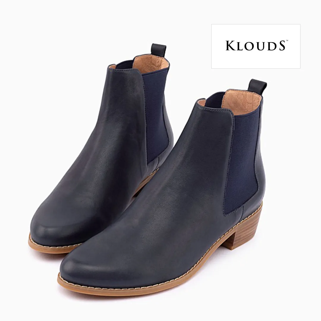 RAINE - NAVY LEATHER