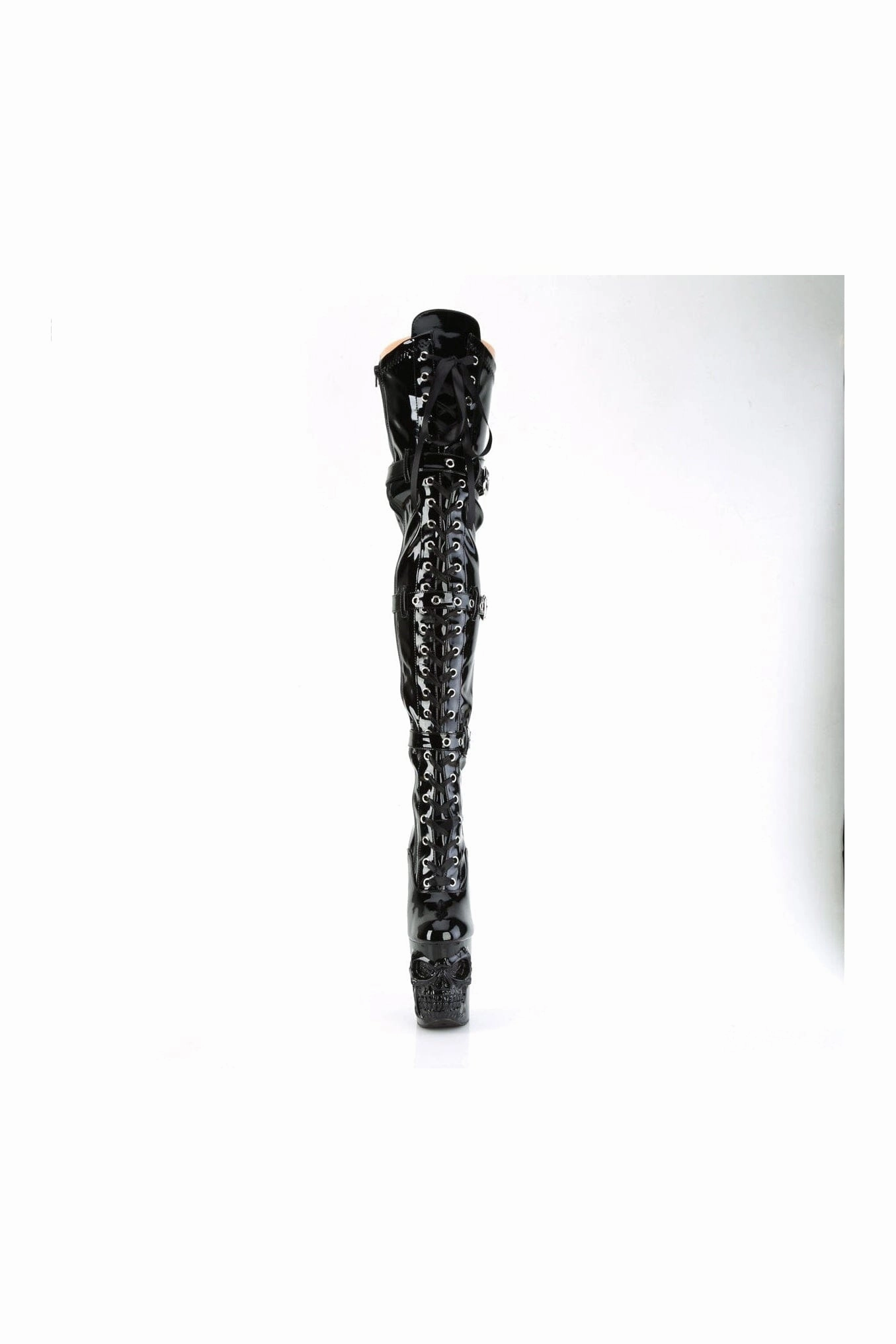 RAPTURE-3028 Black Patent Thigh Boot