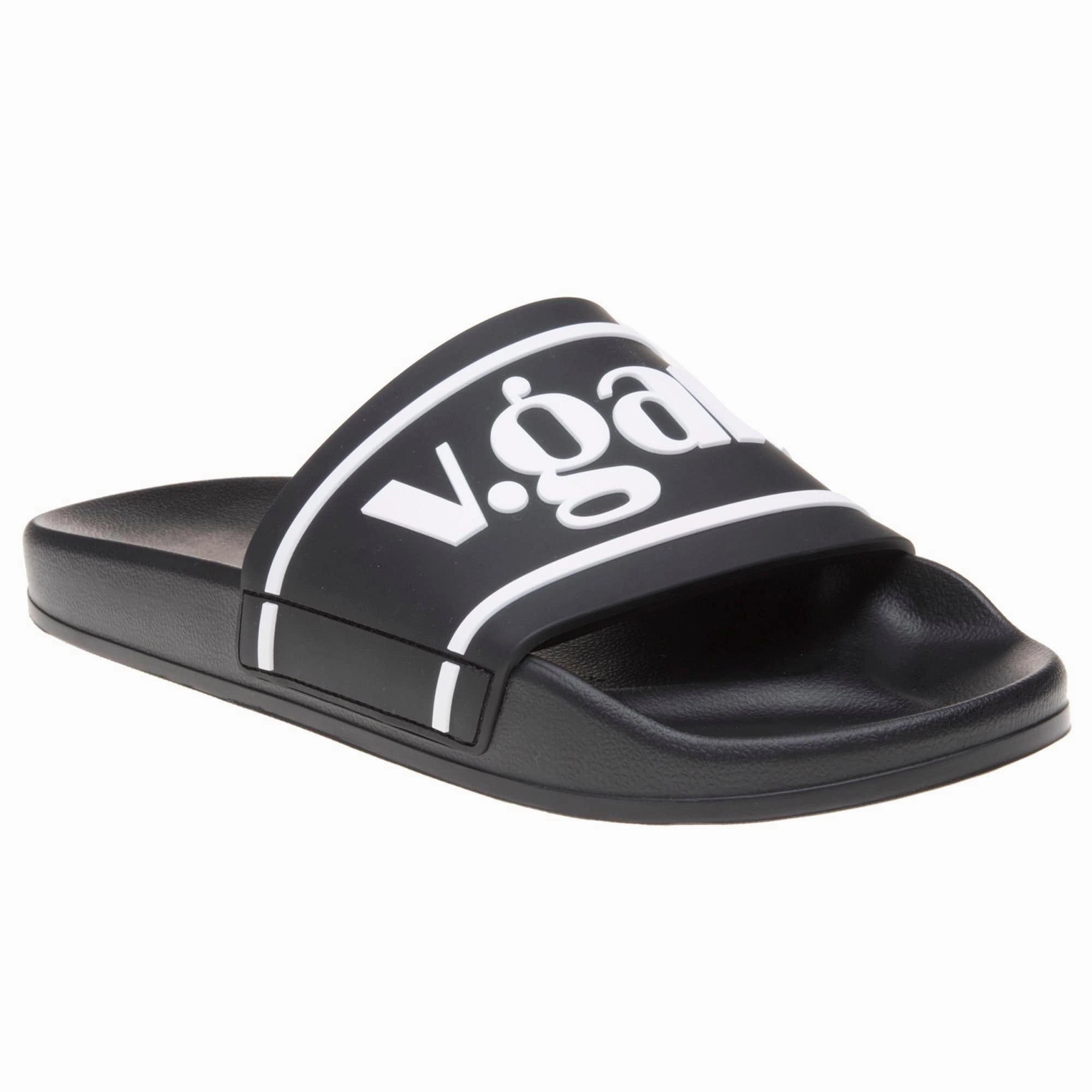 Rice Women's Vegan Slide Sandals | Black