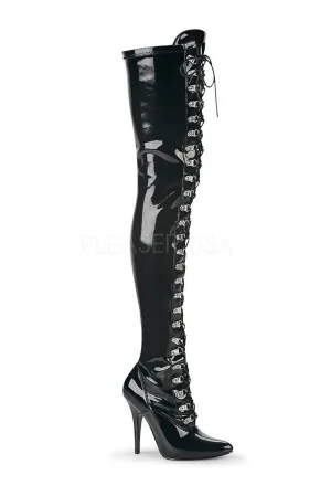 SEDUCE-3024 Thigh Boot | Black Patent