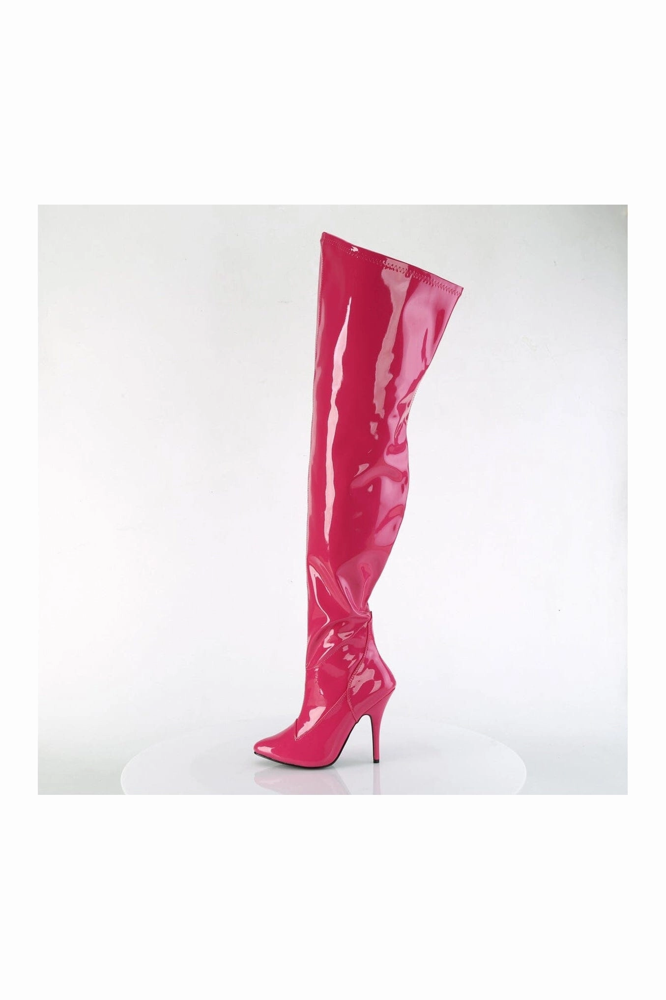 SEDUCE-3000WC Pink Patent Thigh Boot