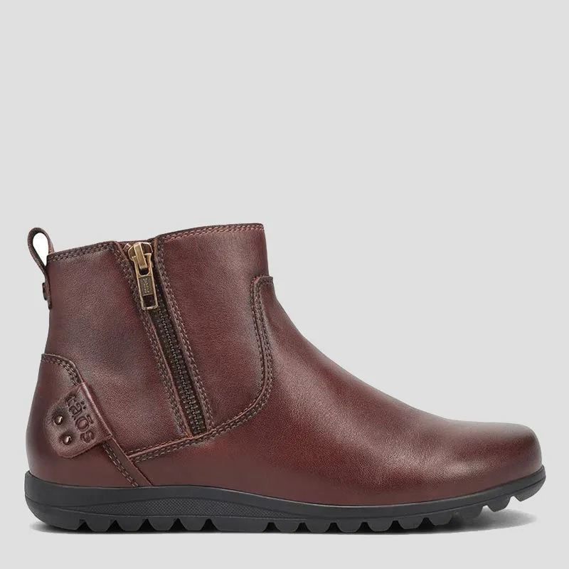 SELECT - WHISKEY LEATHER ANKLE BOOTS