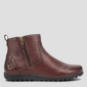 SELECT - WHISKEY LEATHER ANKLE BOOTS