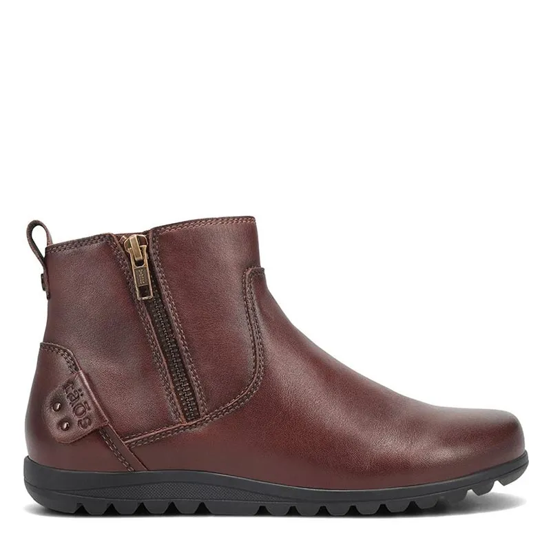 SELECT - WHISKEY LEATHER ANKLE BOOTS