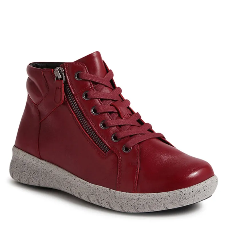 SHAUNAT XF - PINOT LEATHER LACE UP ANKLE BOOTS