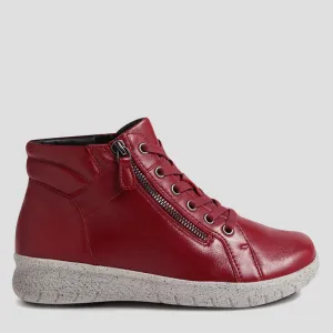SHAUNAT XF - PINOT LEATHER LACE UP ANKLE BOOTS
