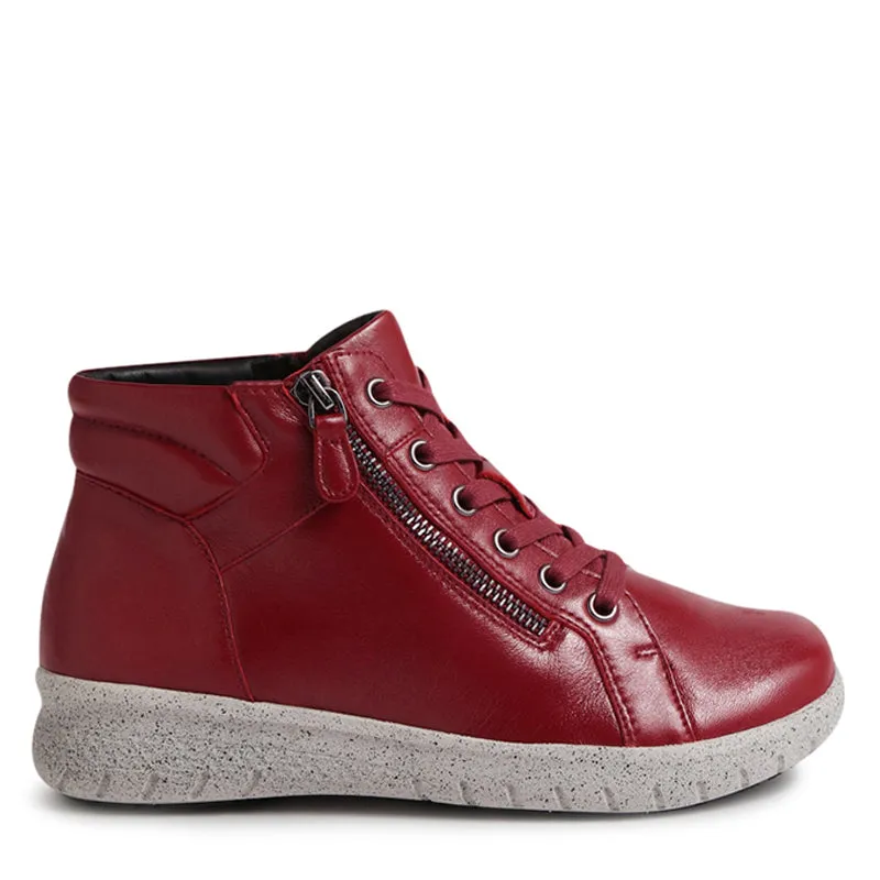 SHAUNAT XF - PINOT LEATHER LACE UP ANKLE BOOTS