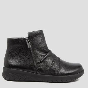 SHAYNE XF - BLACK LEATHER FINAL SALE
