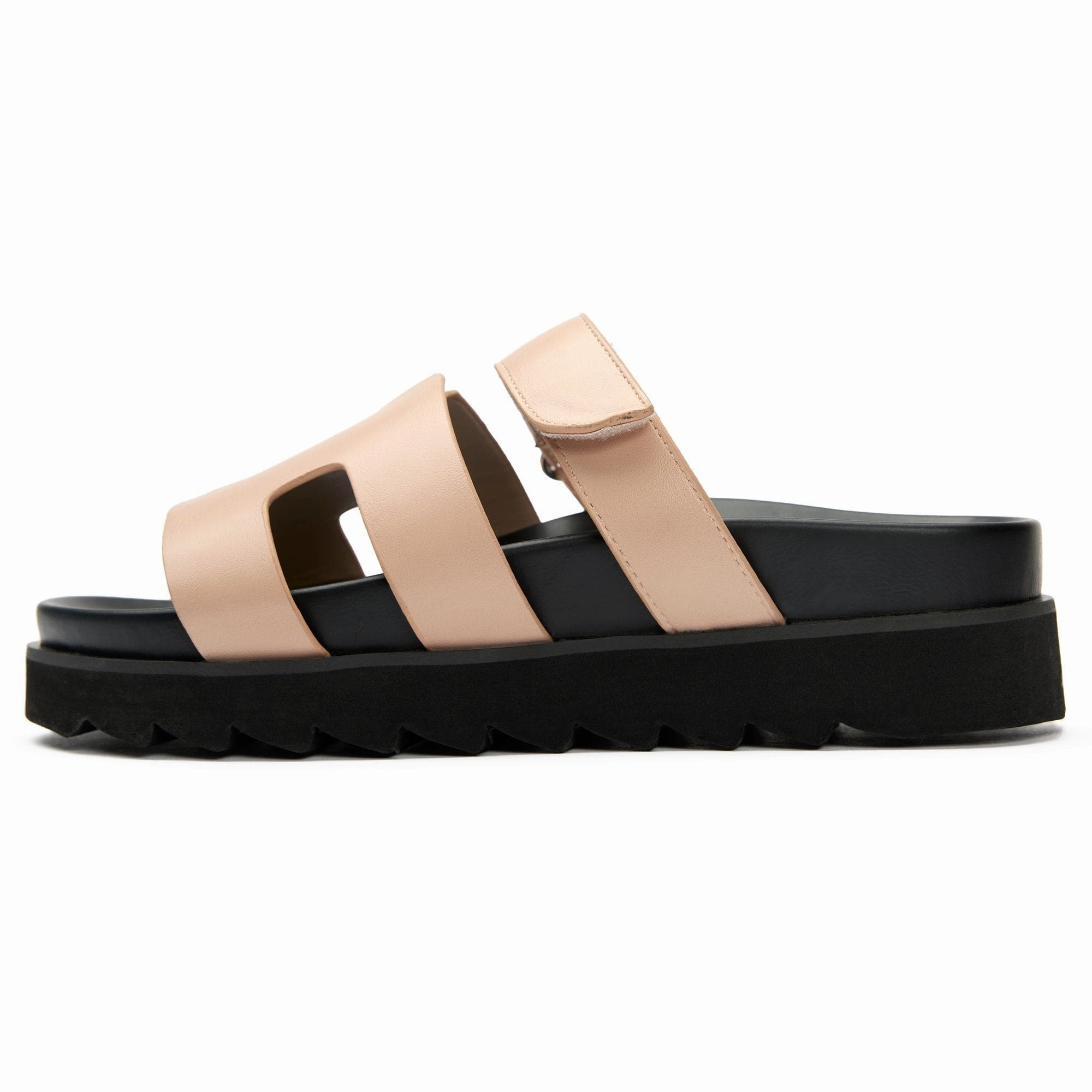 Shea Women's Vegan Leather Slide Sandals | Natural
