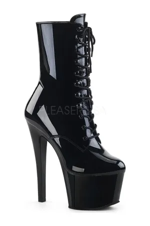 SKY-1020 Platform Boot  | Black Patent