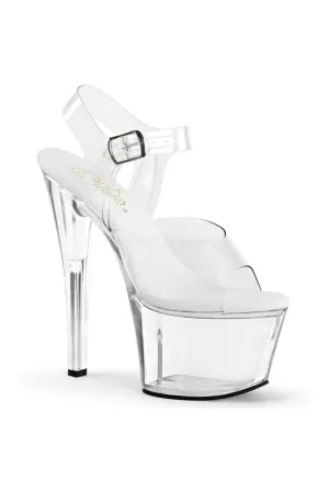 SKY-308VL Platform Sandal  | Clear Vinyl