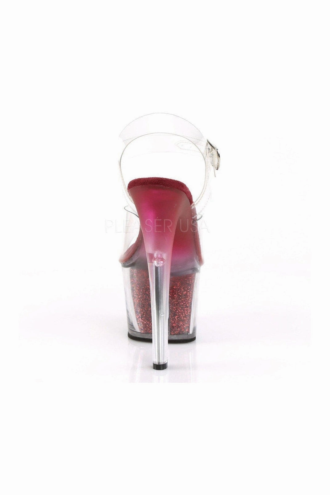 SKY-308G-T Platform Sandal  | Clear Vinyl