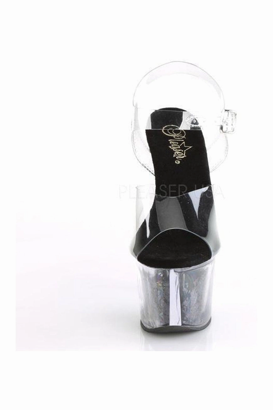 SKY-308GF Platform Sandal  | Clear Vinyl