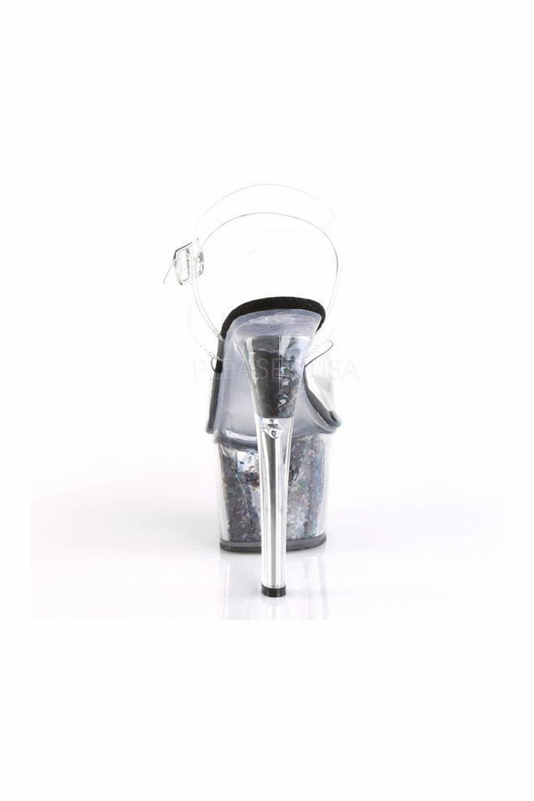 SKY-308GF Platform Sandal  | Clear Vinyl